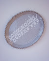 Medium oval plate in white glaze - slipware - Fodder