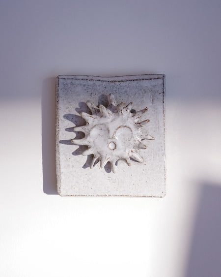 Close up of raised sun and glaze texture - Lily Pearmain