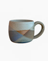 Hug Mug by Liz Vidal Ceramics - handmade rounded stoneware mug - layered glazes - Fodder