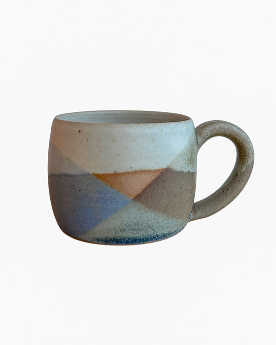 Hug Mug by Liz Vidal Ceramics - handmade rounded stoneware mug - layered glazes - Fodder