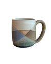 Straight Mug by Liz Vidal Ceramics - handmade straight-sided stoneware mug - overlapping glazes - Fodder