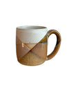 Straight Mug by Liz Vidal Ceramics - handmade straight-sided stoneware mug - overlapping glazes - Fodder