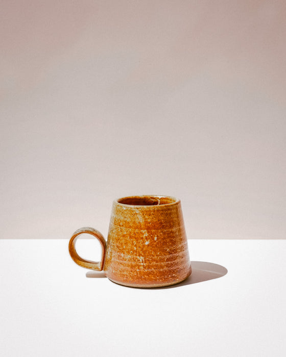 Shino & Wood Ash Glaze | Tall Loop Mug | Scree Ceramics | Fodder