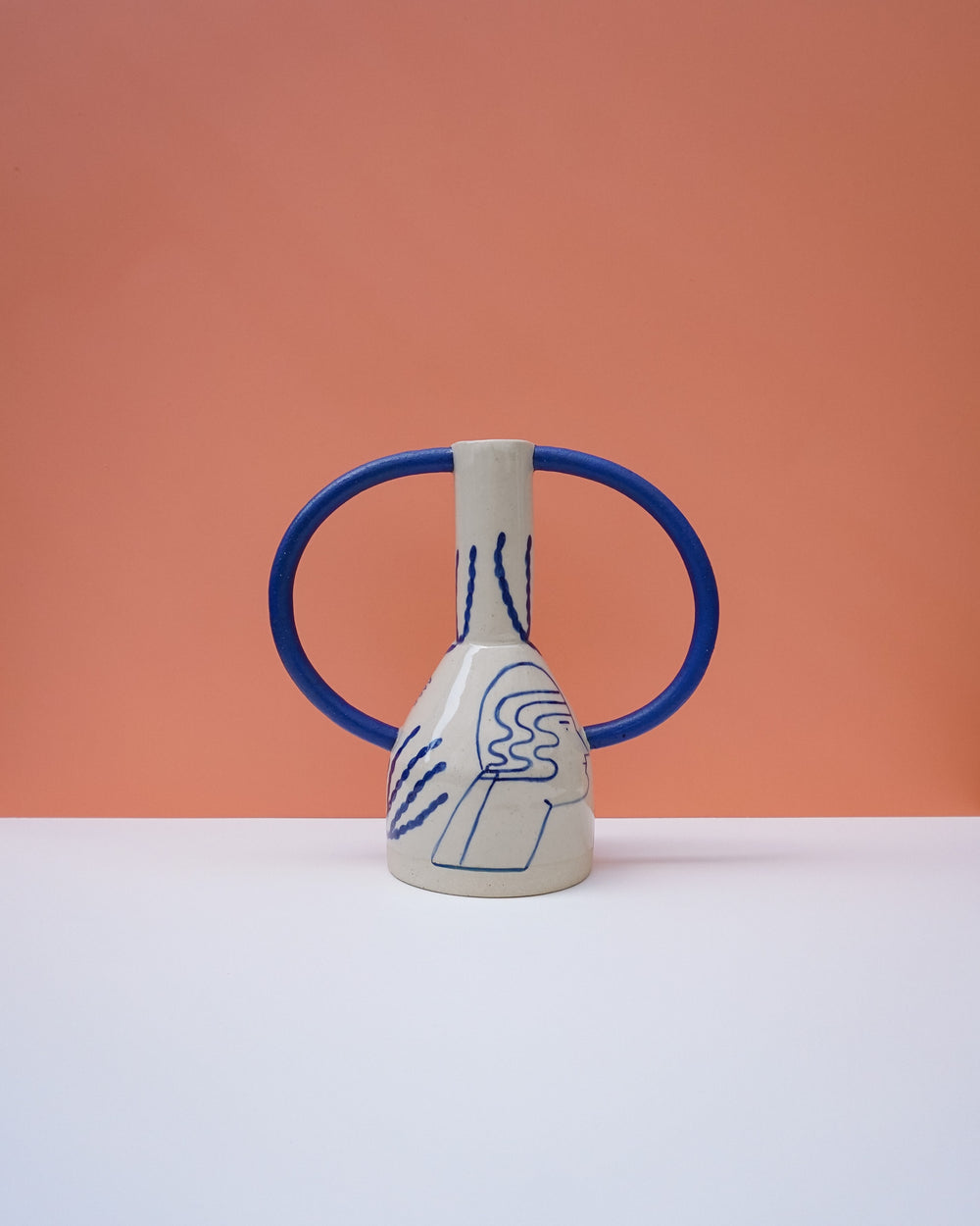 XL Jug Eared Vase by Sophie Alda