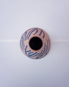 Ceramic vase with blue patterns on a white background. Sophie Alda | Handmade Ceramics | Shop Fodder