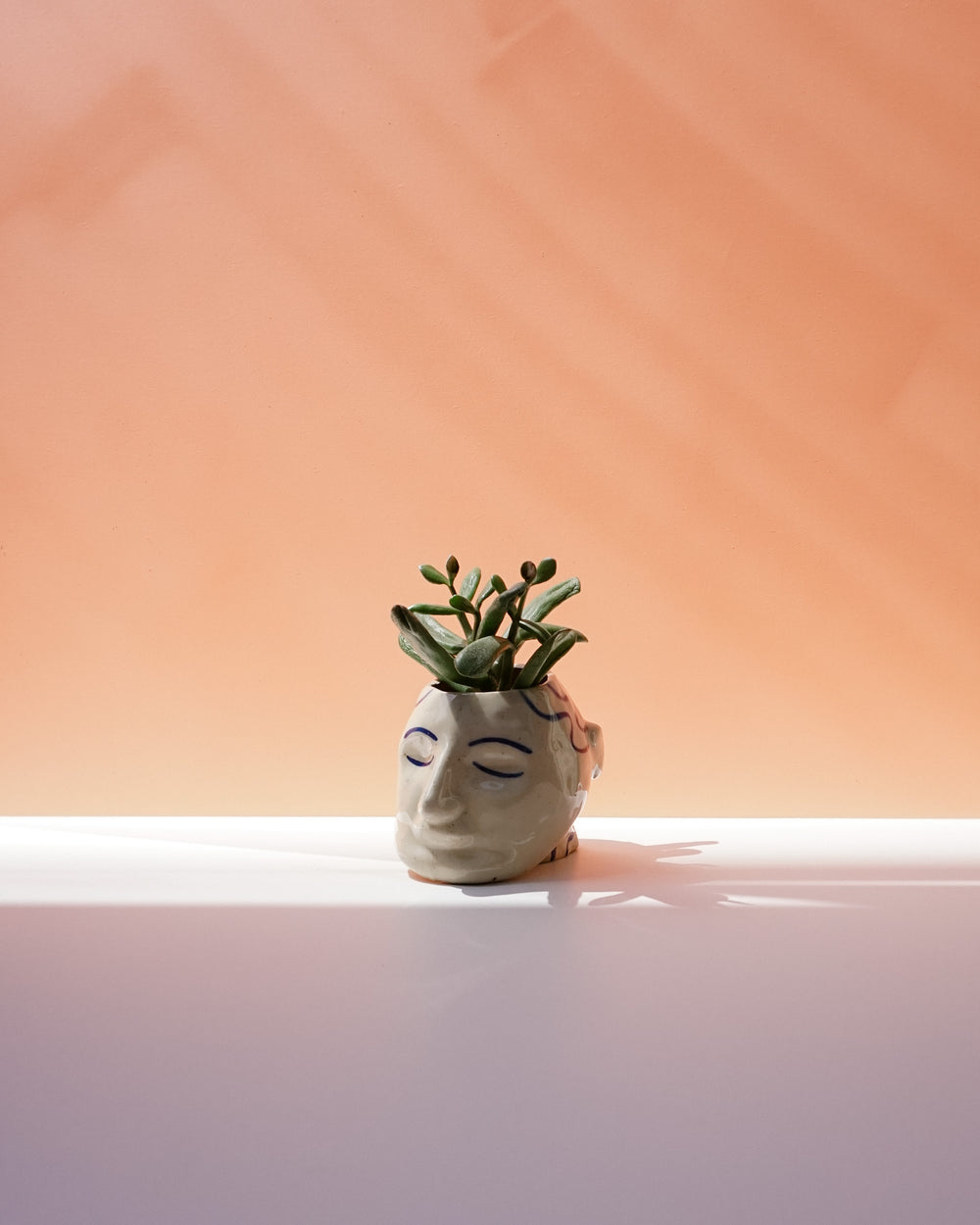 Sleepy Head Planter by Sophie Alda