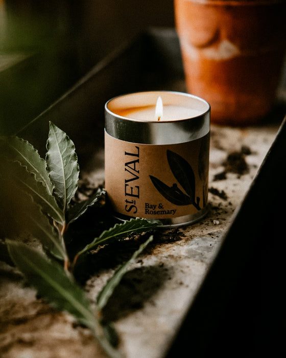 Bay & Rosemary Tin Candle | St Eval | Fodder