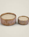 Orange & Cinnamon Alchemy Pot by St Eval - warm spiced candle in a decorative gold winter-stone pot - made in Cornwall - Fodder