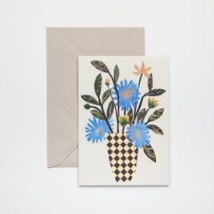 Chequer Vase Card