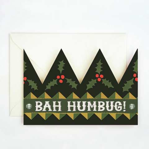 Bah Humbug Party Hat Card