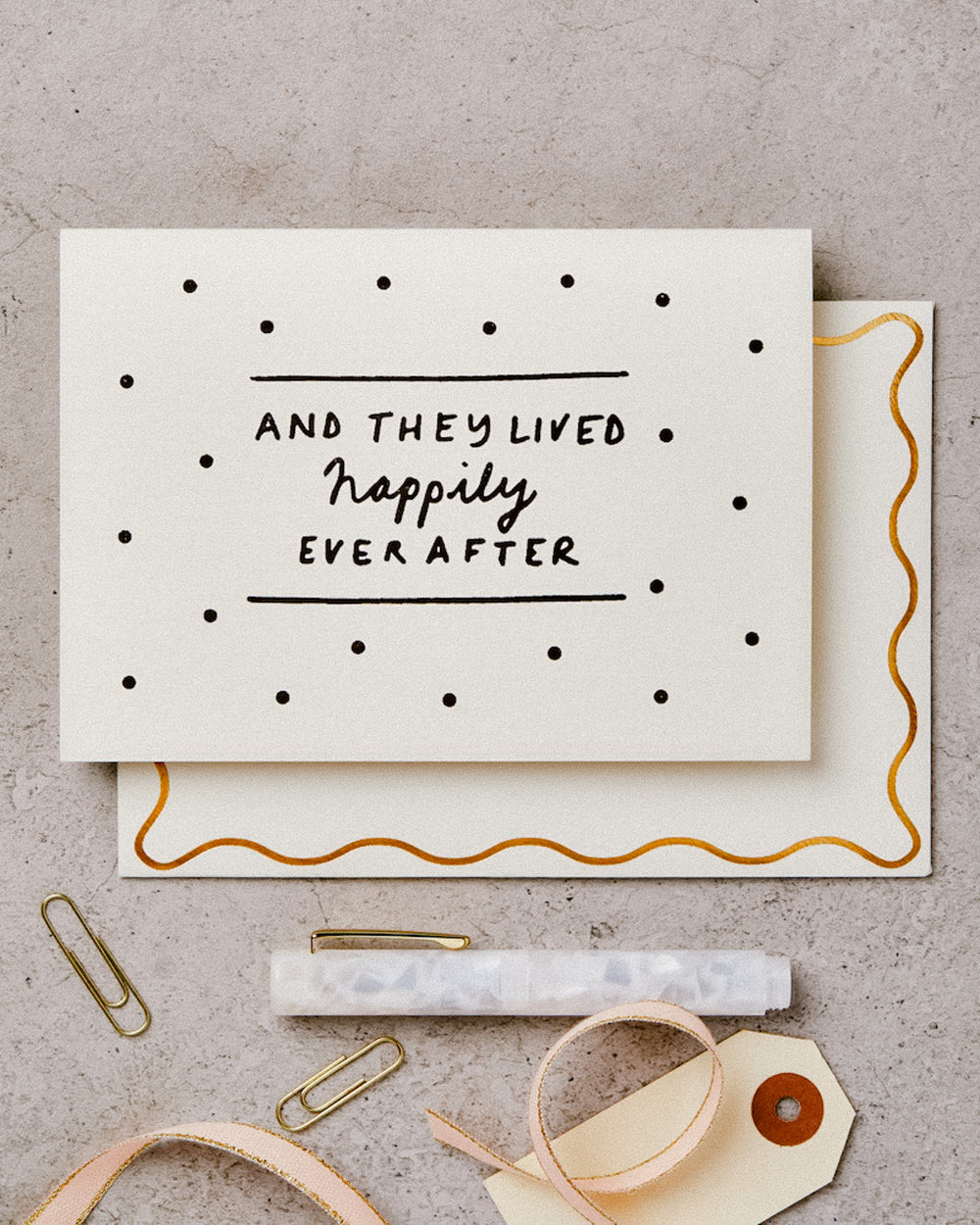 Happily Ever After Wedding Card | Katie Leamon