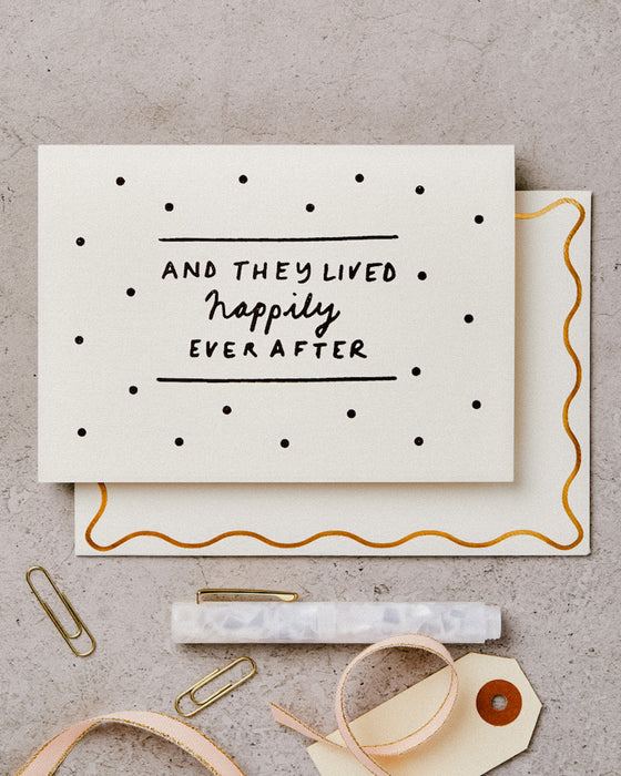 Happily Ever After Wedding Card | Katie Leamon