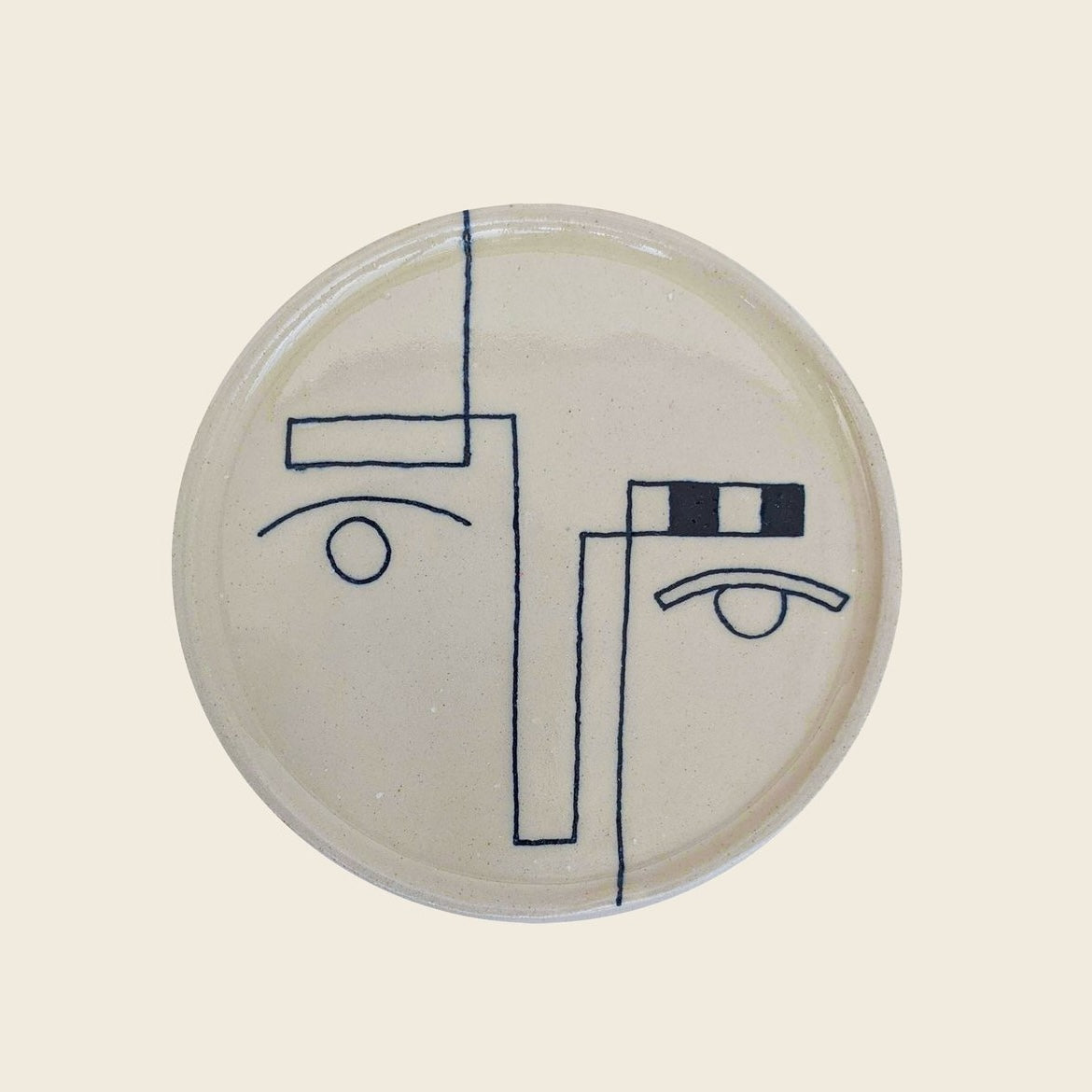handmade illustrated plate by Hoodmor