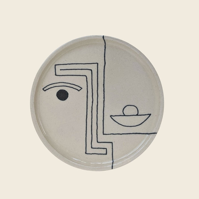 handmade illustrated plate by Hoodmor
