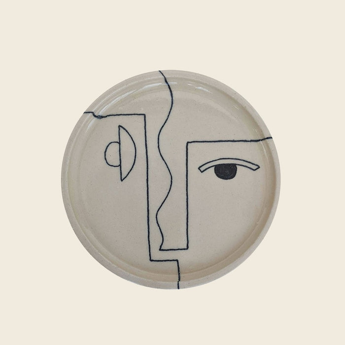 handmade illustrated plate by Hoodmor