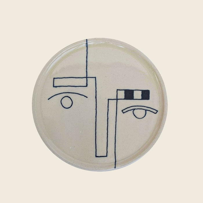 handmade illustrated plate by Hoodmor