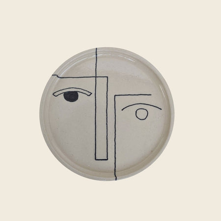 handmade illustrated plate by Hoodmor