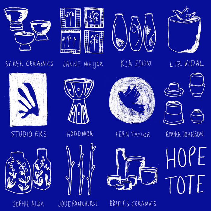Charity Hope Tote | Mainly Breakfast | Fodder | Ceramics Exhibition