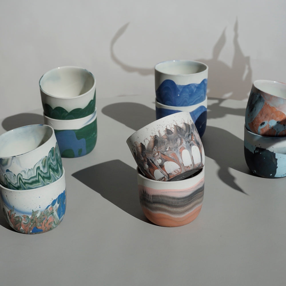 Kafes Pair of Coffee Cups