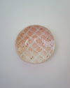 Round ceramic plate with a speckled pattern on a light gray background. Diddy Bowl | Jode Pankhurst | Shop Fodder
