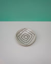 Round stone with concentric circle design on a gradient background. Diddy Bowl | Jode Pankhurst | Shop Fodder