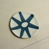 Ceramic plate with blue star design on a beige background. Trinket Dish | Jode Pankhurst | Shop Fodder