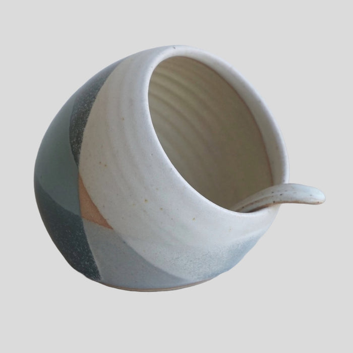 Liz Vidal Ceramics | Salt Pig with Spoon | Shop Fodder