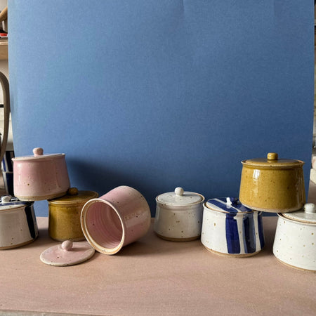 Handmade Sugar Jars | Mae Ceramics | Shop Fodder