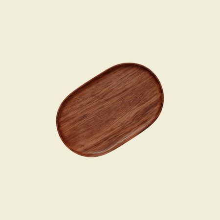 Oval Tray in Fumed Oak | Selwyn House | Shop Fodder