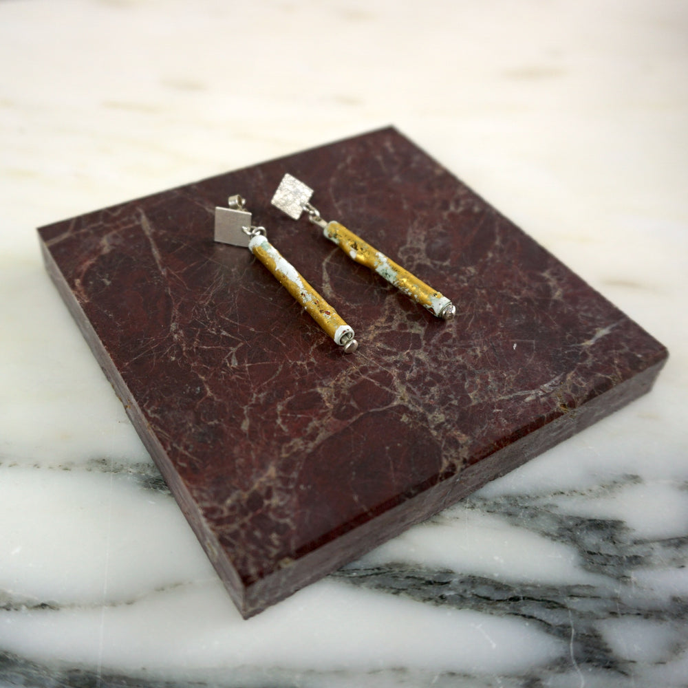 Posh Pipes' Enamel Drop Earrings