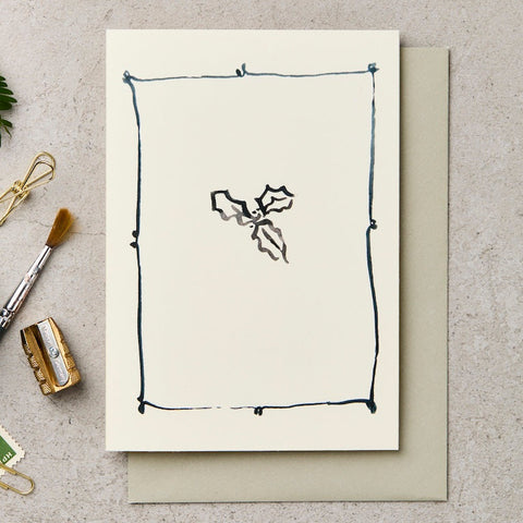 Holly Christmas Card