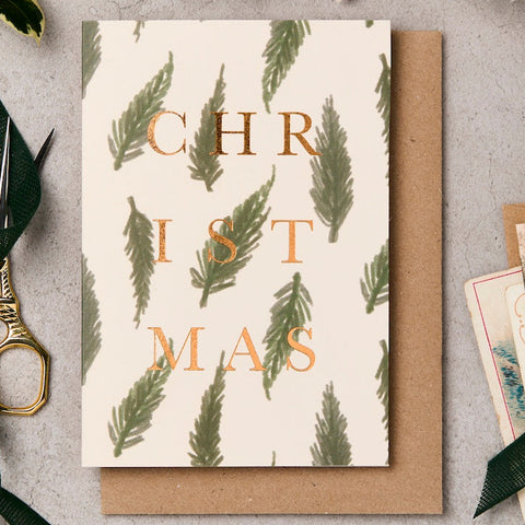 Fir Branch Christmas Card