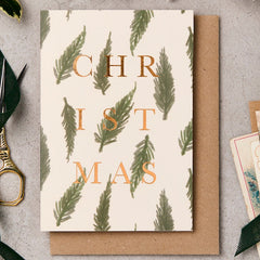 Fir Branch Christmas Card