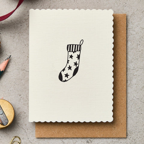 Mini Stocking Christmas Card
