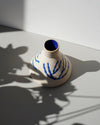 Blue & Stoneware Cone Vase | Sophie Alda | Shop Fodder