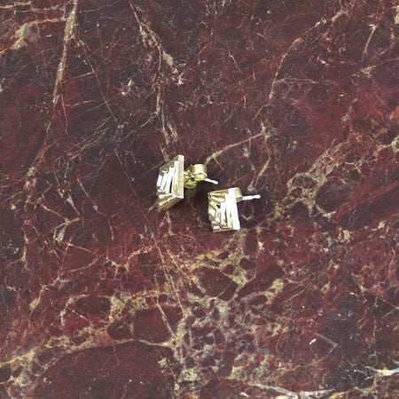 Square Nudge Studs in Sterling Silver | Scarlett French | Shop Fodder