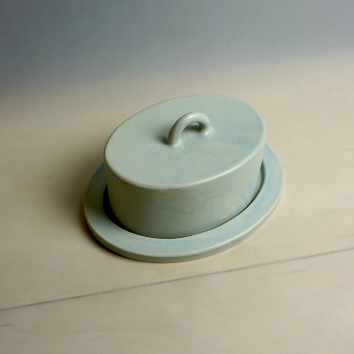 Blue Ceramic Butter Dish | Studio ERS | Shop Fodder