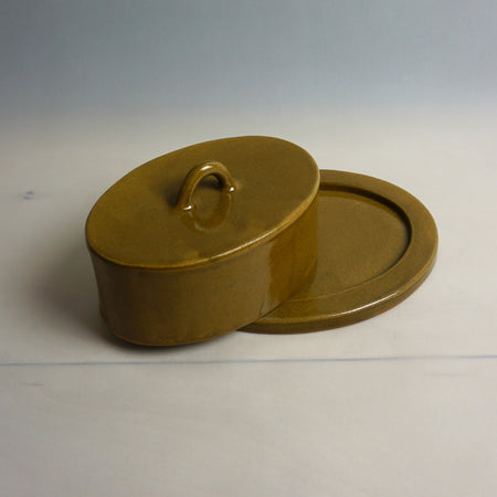 Honey Ceramic Butter Dish | Studio ERS | Shop Fodder