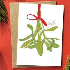 Mistletoe Christmas Card