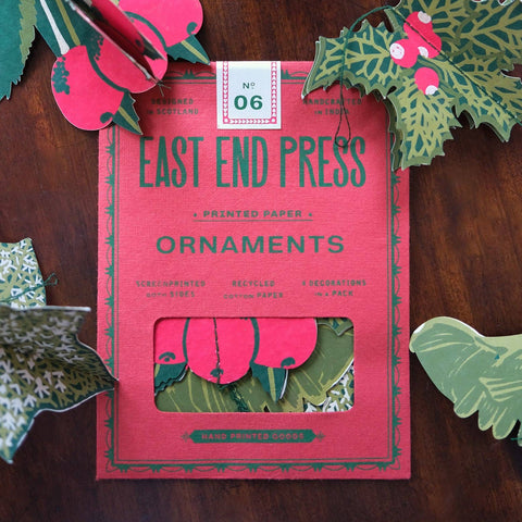 Festive Foliage Paper Ornaments