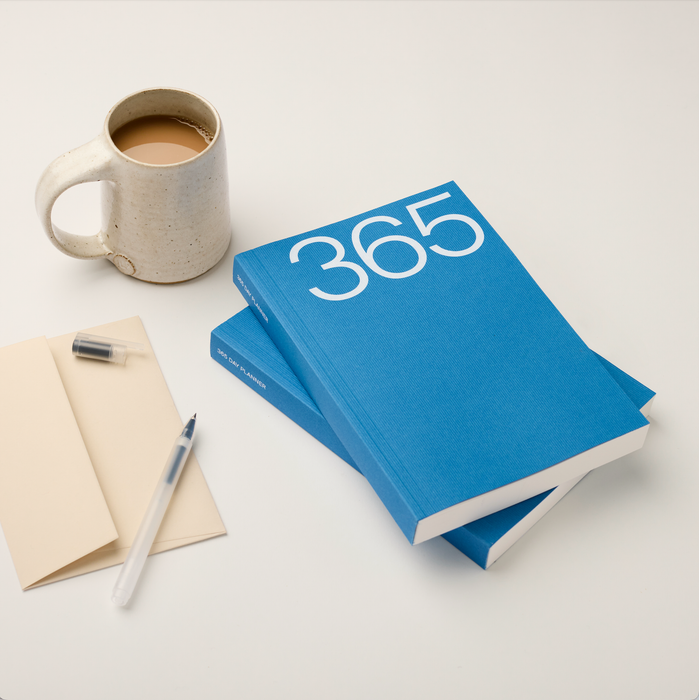 Blue Cord A5 Lay Flat 365 Undated Planner | Kinshipped