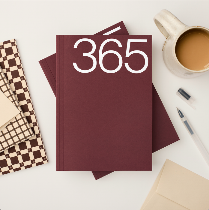 Claret A5 Lay Flat 365 Undated Planner | Kinshipped