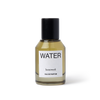 Perfume bottle labeled 'Water' by 'homework' on a white background | Homework Store | Shop Fodder