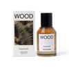 Perfume bottle and packaging labeled 'WOOD homework' on a white background | Homework Store | Shop Fodder