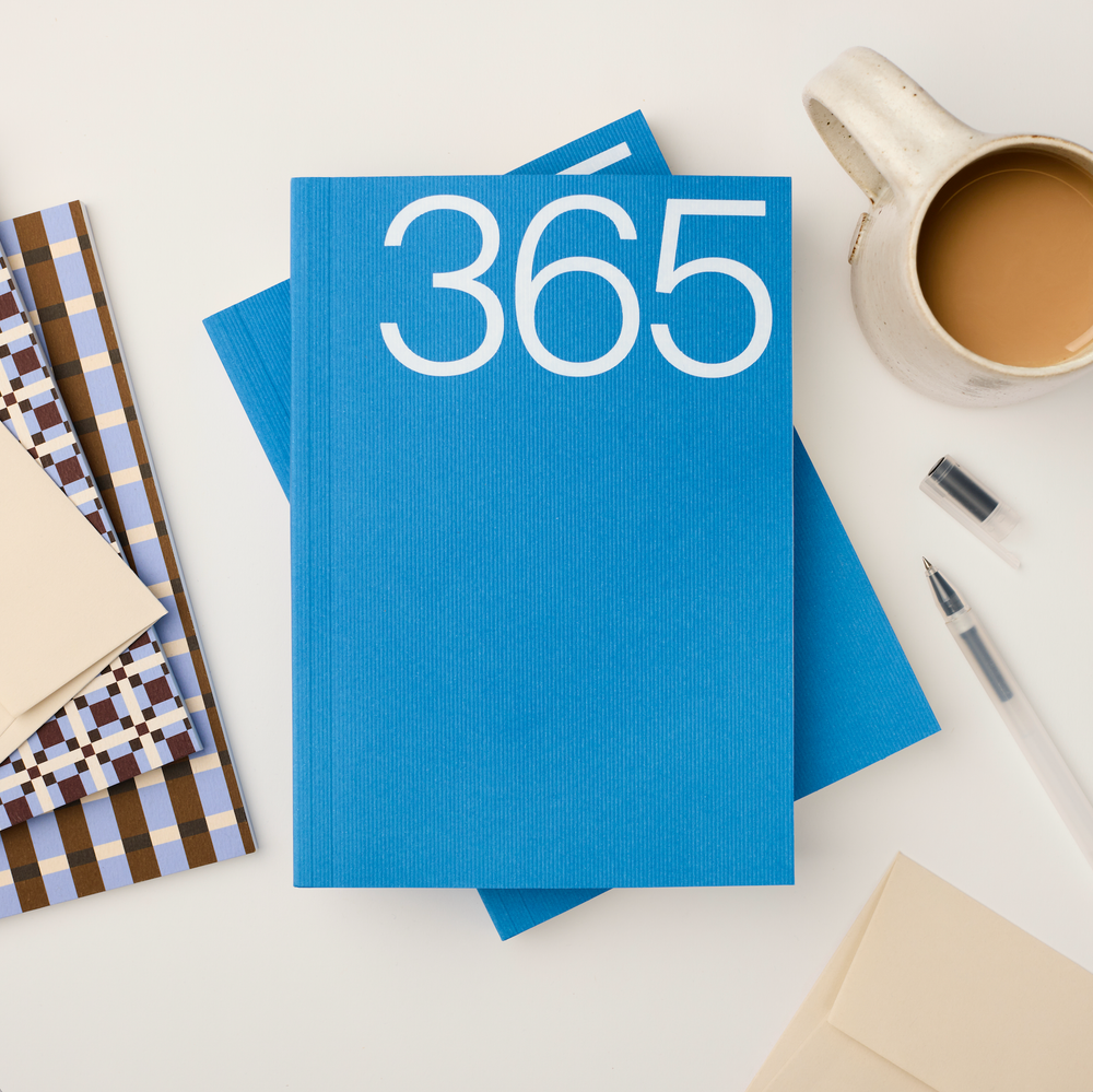 Blue Cord A5 Lay Flat 365 Undated Planner | Kinshipped