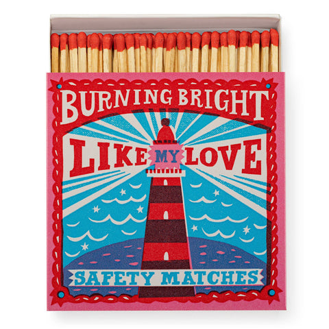 Burning Bright | Square Matchboxes